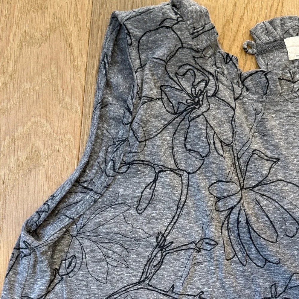 Anthropologie T.La Gray Floral Women’s Sleeveless Top size xs - Picture 3 of 9